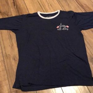 Navy short sleeve shirt